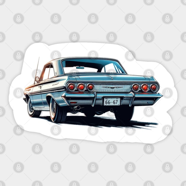 60s Chevrolet Impala Sticker by VintageCarsShop